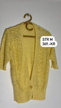 Indlæs billede til gallerivisning Vintage gul cardigan str.M