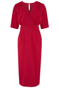 The “Evelyn" Wiggle Dress in Red