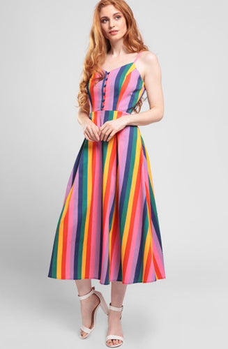 Rainbow bright and beautiful Demmi Rainbow dress