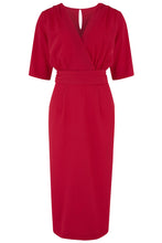 Indlæs billede til gallerivisning The “Evelyn&quot; Wiggle Dress in Red