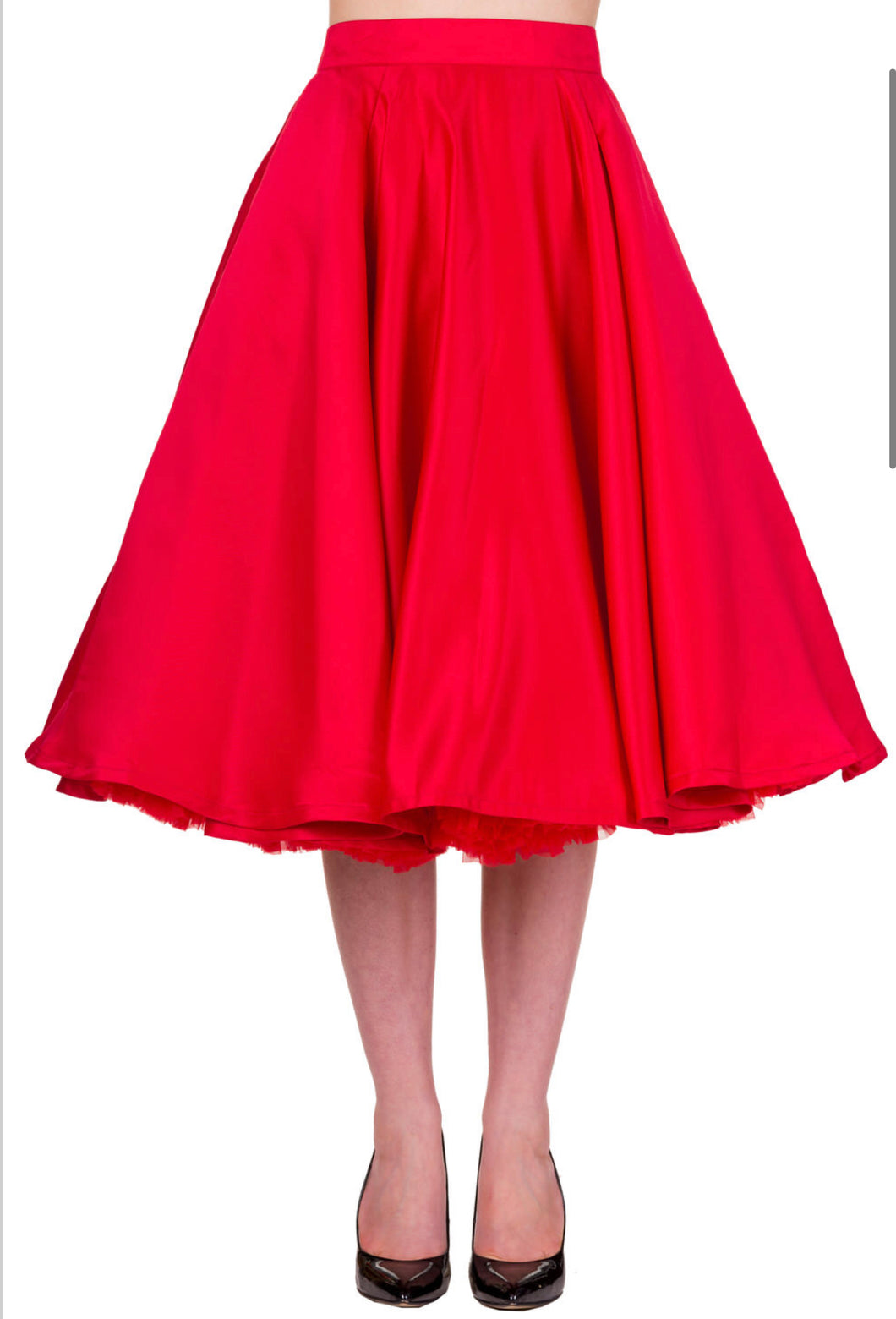 Vidunderlig rød  nederdel