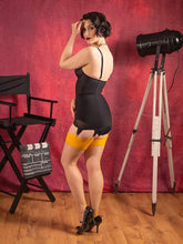 Indlæs billede til gallerivisning Glamour contrast seamed stockings gul