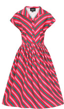 Indlæs billede til gallerivisning Berry stripe swing dress